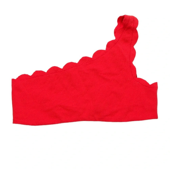 Marisa red scalloped top - Picture 2 of 4